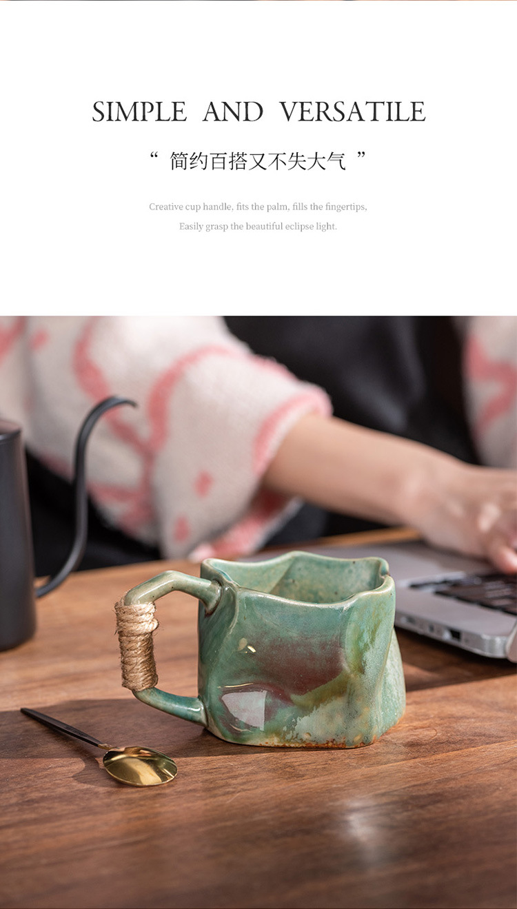 宅寂风陶瓷马克杯创意陶瓷杯跨境货源家用窑变水杯高颜值咖啡杯子详情27