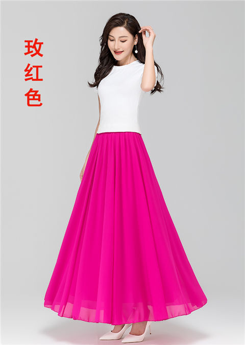 New fashionable, bright red MIDI dress for summer and spring, high-waisted and slimming, chiffon MIDI dress, mid-length beach style pic 23