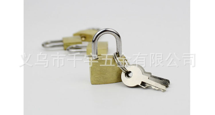 Small copper lock, 20mm copper core, white board, copper padlock, luggage and bag lock, small change can, small lock head, dormitory anti-theft lock pic 9