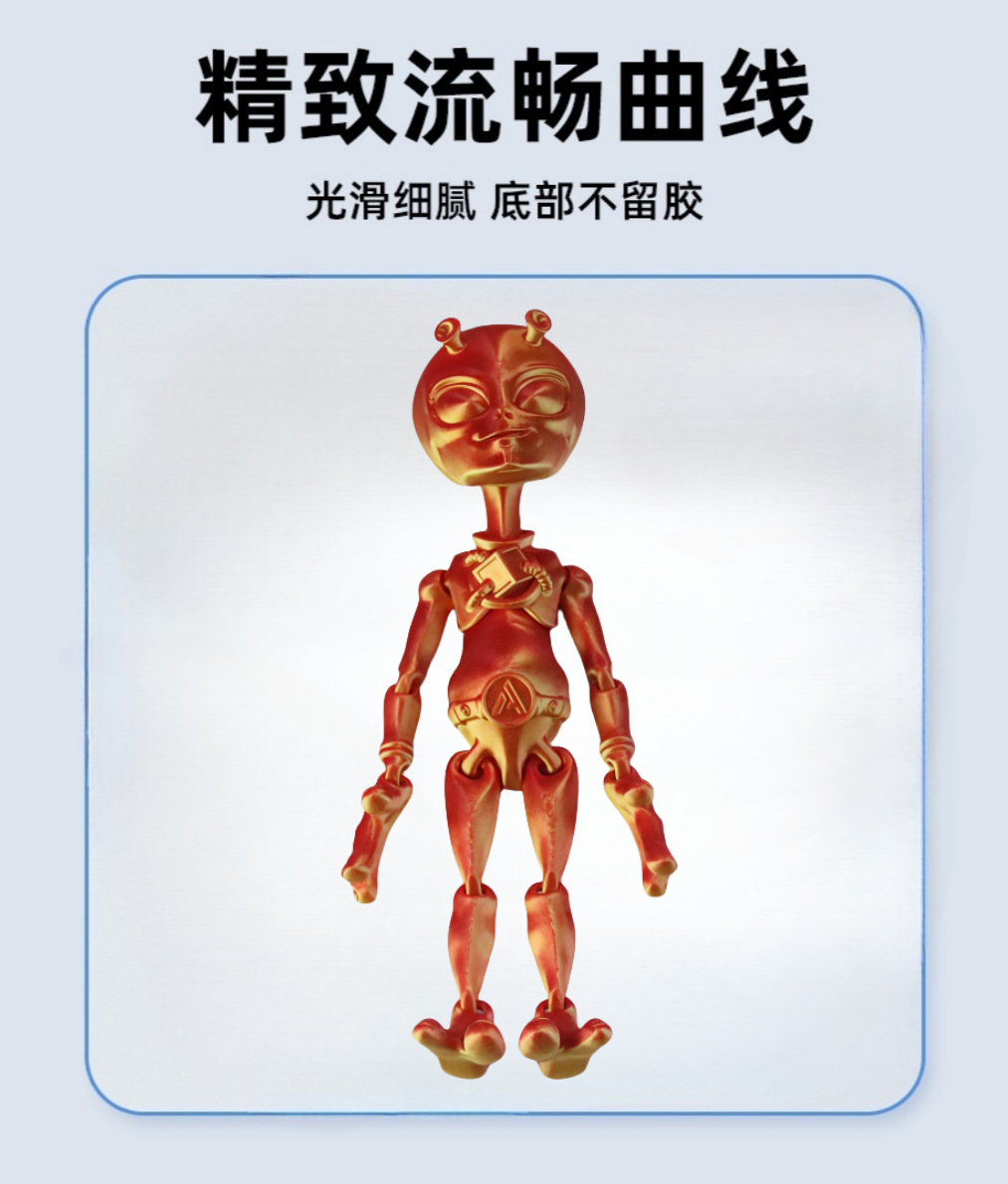 3D printed alien cross-border new alien figurine with movable joints, Halloween creative toy figurine pic 7