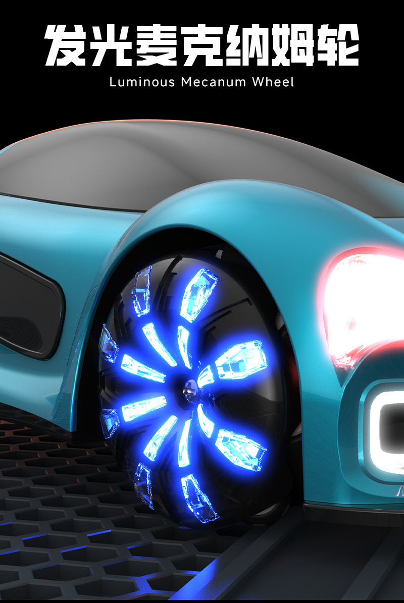 New energy concept rc drift remote control car, gesture-sensing electric flowing light concept stunt car, long-range charging pile pic 8