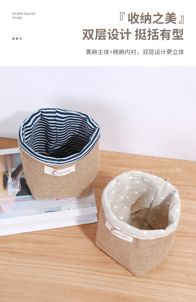 Mini linen bags are hung on the wall-mounted dormitory bed, placed on top of the bed, beside the bed, and behind the mobile phone door as storage bags pic 7