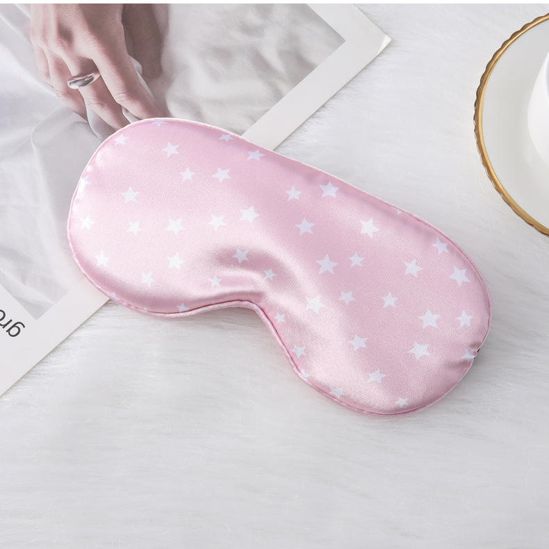 仿真丝眼罩五角星现货遮光睡眠眼罩居家户外旅行礼品遮光眼罩批发详情30