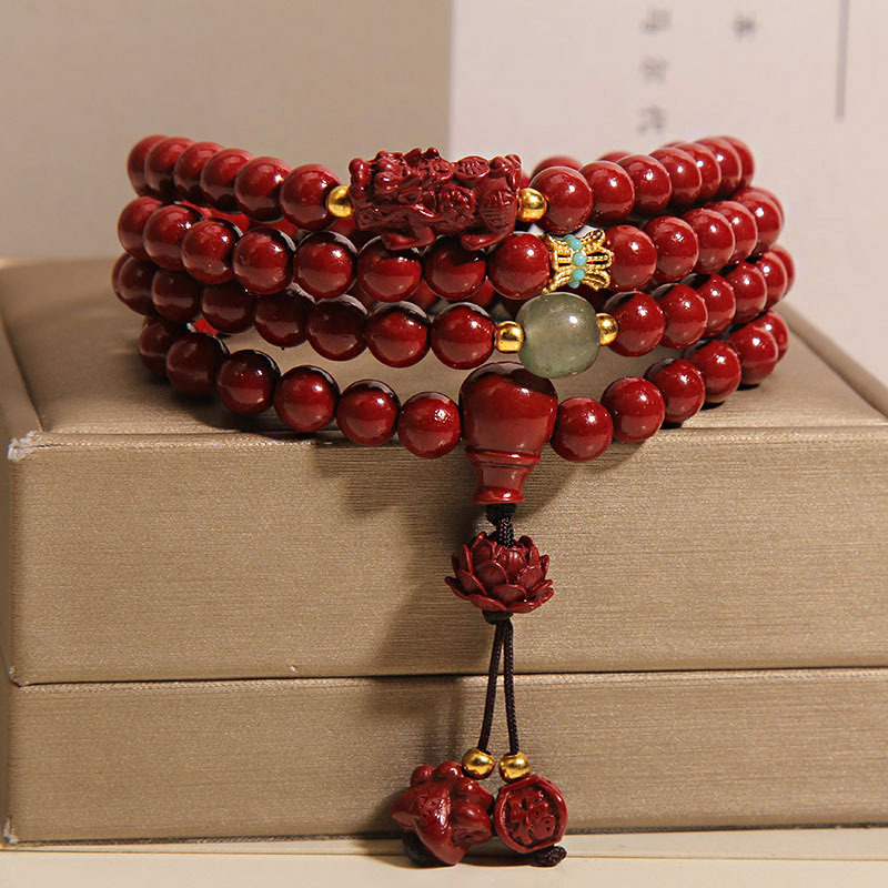 新中式多层朱砂手链项链女轻奢小众精致高级感貔貅手串本命年礼物详情3