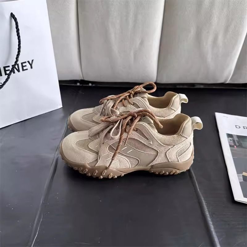 厚底增高德训鞋女洋气2025年秋季新款复古百搭阿甘鞋运动休闲鞋潮详情7