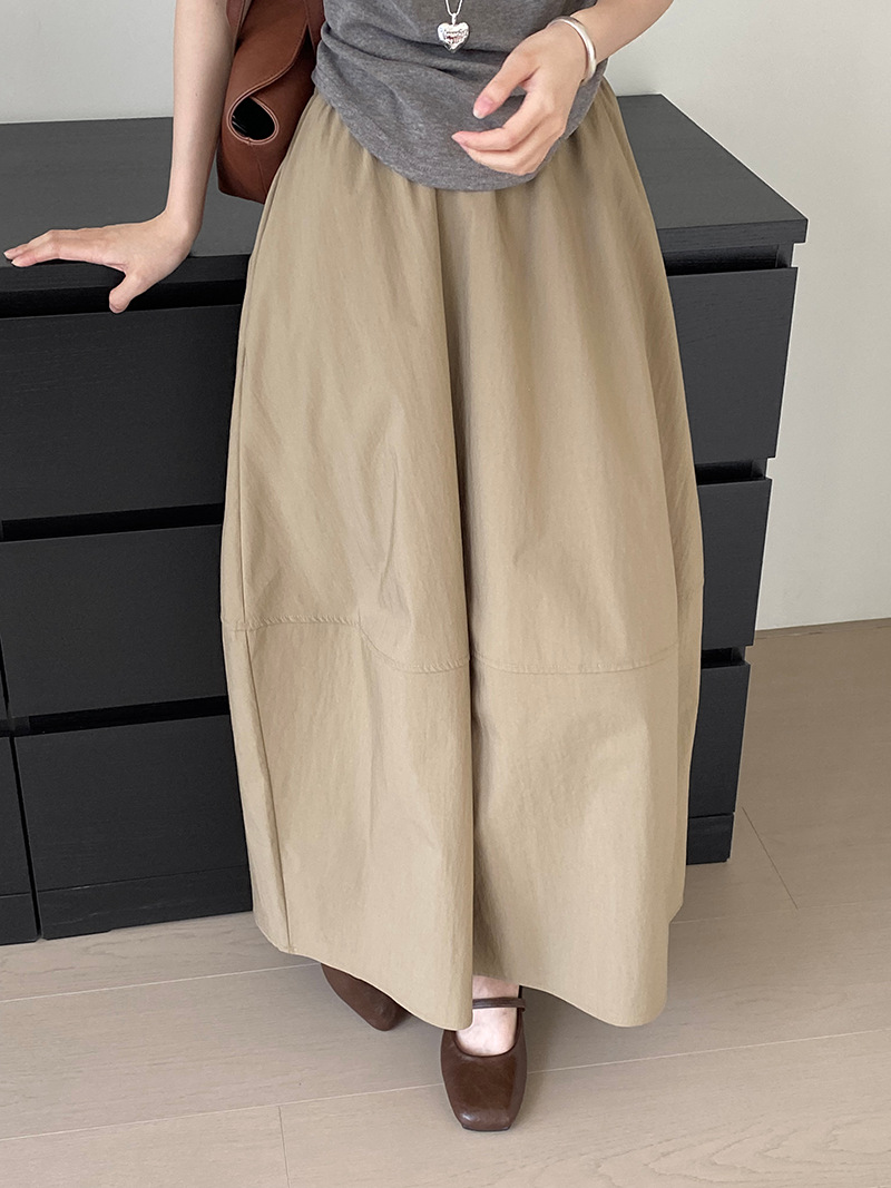 那末 本期主推 搭全店的半身裙！极简通勤百搭松紧腰长裙女2135详情6