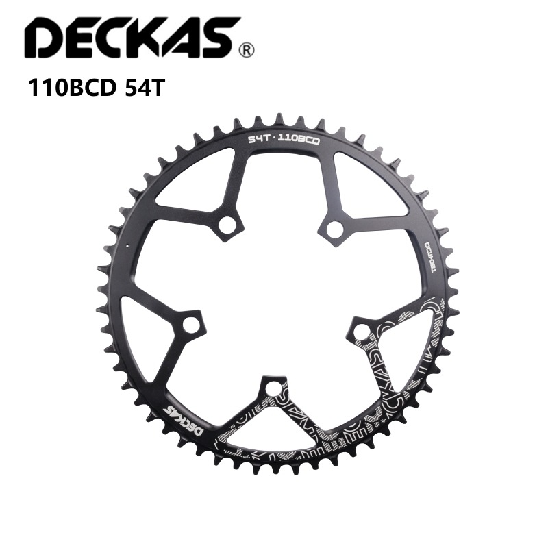 DECKAS 5-jaw disc 38T 58T road bike disc 110BCD 5h hole bicycle positive and negative teeth pic 26