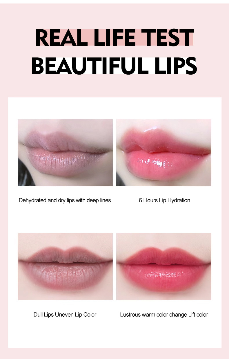 跨境美妆温变干花变色口红唇膏保湿滋润彩妆化妆品批发美妆个护详情10