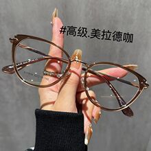 日系禁欲风格金丝眼镜 防蓝光斯文窄框设计 男女生适用 近视平光镜 可配光学眼镜 长方形潮流款详情13