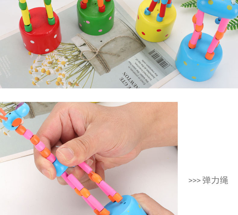Wooden giraffe animal dolls, creative toys that can twist, small gifts for kindergarten children, student gifts and prizes pic 12