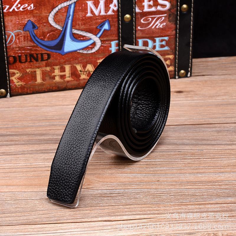 男士休闲百搭真皮皮带头层牛皮男款正品自动裤带身无头光带条批发详情39