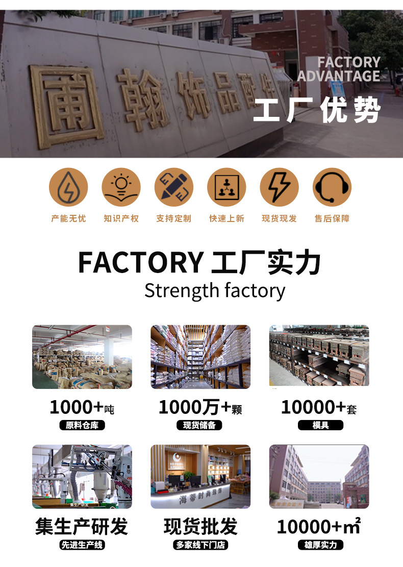 abs电镀银色爱心直孔串珠diy发饰头绳服装辅料饰品包配件DIY串珠详情4