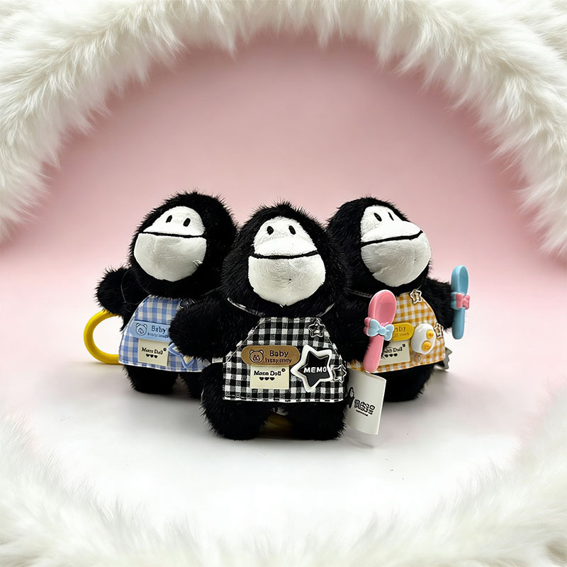 创意解压毛绒挂件包包钥匙扣调皮猩娃娃机公仔可爱搞怪娃娃系列挂详情1