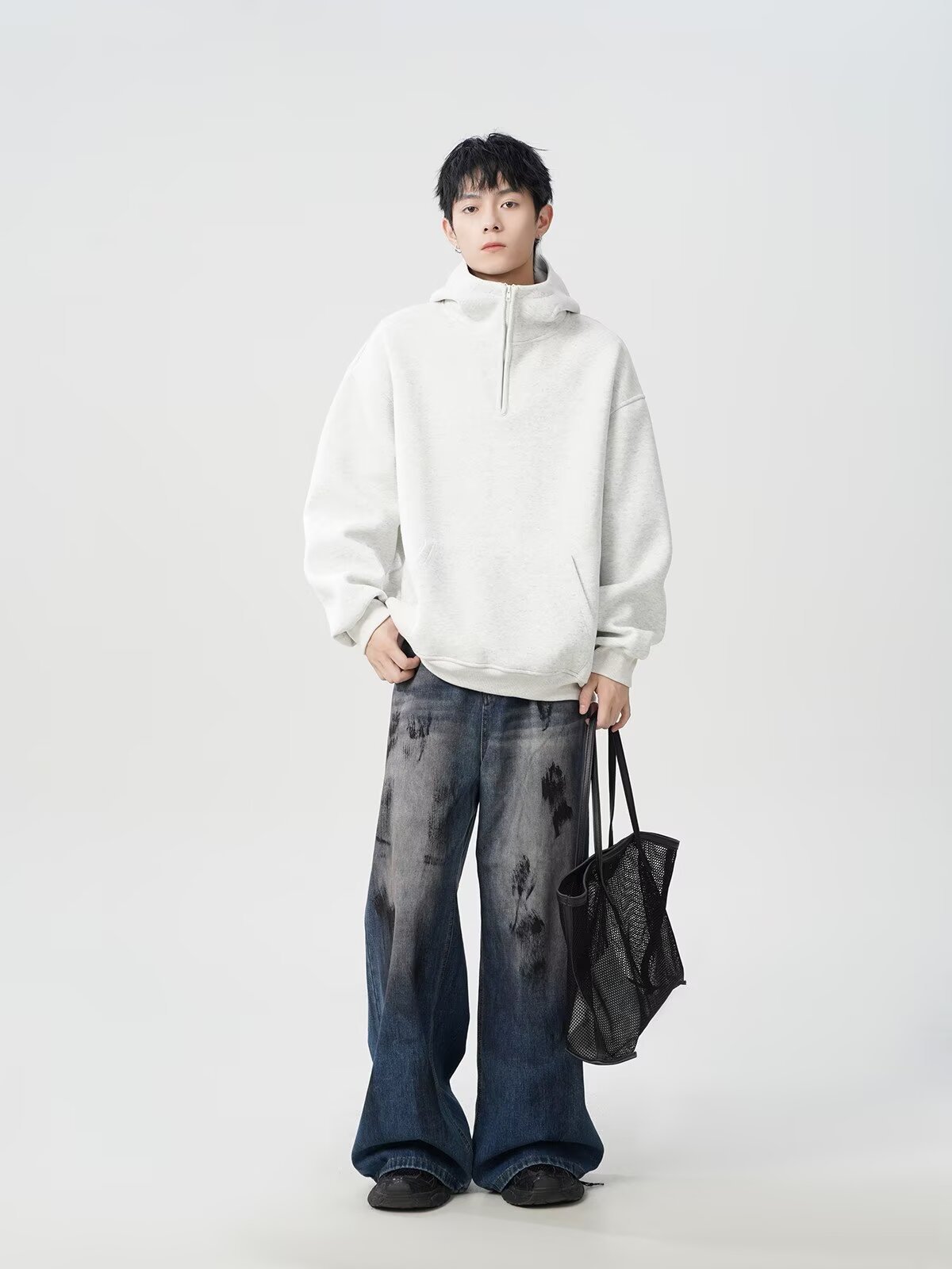  oversize casual versatile top fashion men's hoodie详情14