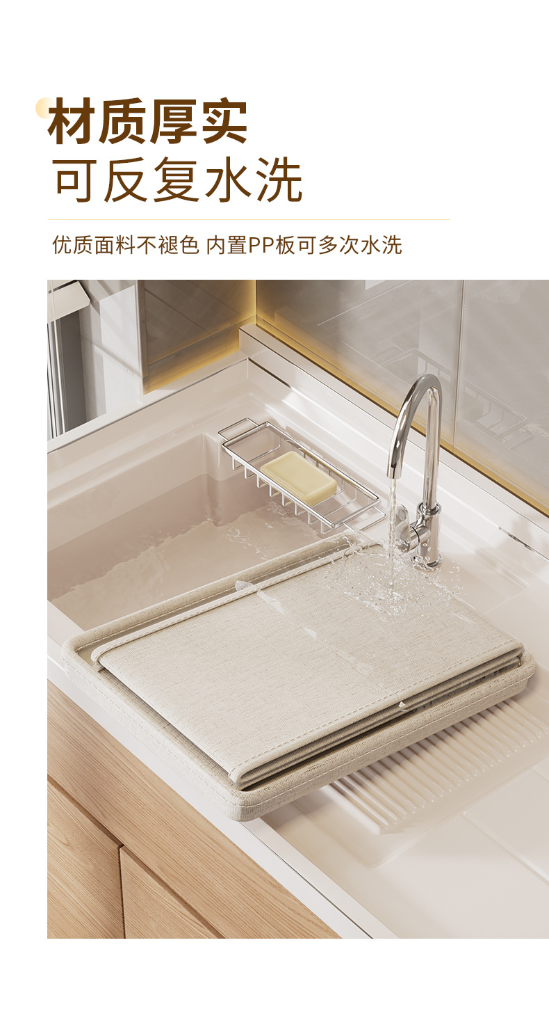 天山雪棉布艺收纳盒加厚棉麻抽屉式防尘衣物整理箱衣柜收纳百货用品详情10
