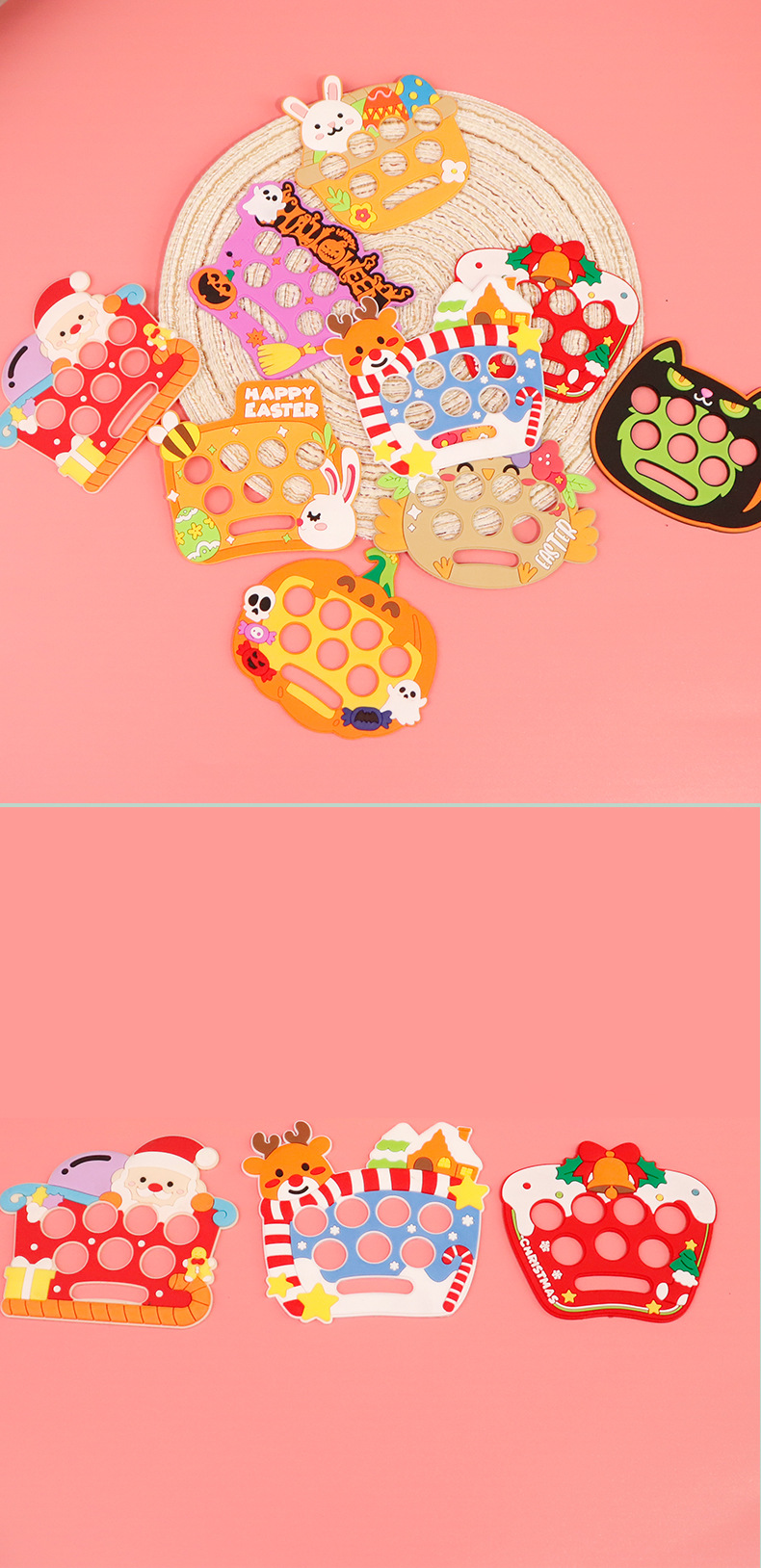 Wholesale and stock of new soft rubber patch groundmouse stress-relieving toy accessories for the festival series pic 5