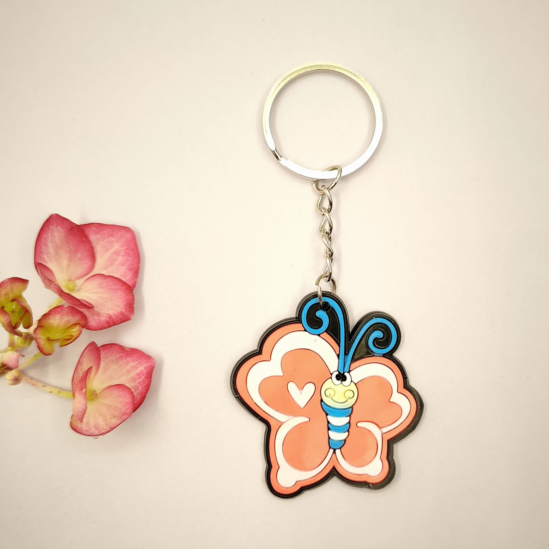跨境热卖蝴蝶软胶钥匙扣儿童钥匙扣幼儿园小学生开学日分享详情13