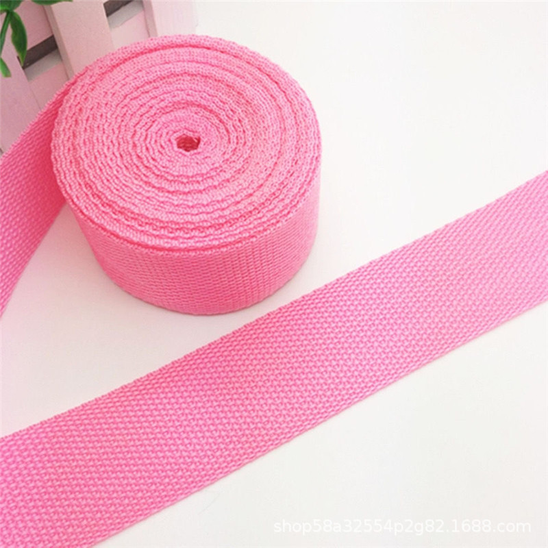 全新料丙纶PP600D幼坑纹美国纹织带现货箱书背包肩带提手切割加工详情15