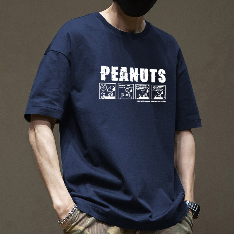 Pound 100% algodón camiseta de manga corta para hombres diseño de verano sentido transpirable cómodo ins moda para chicos holgada para hombres pic 18