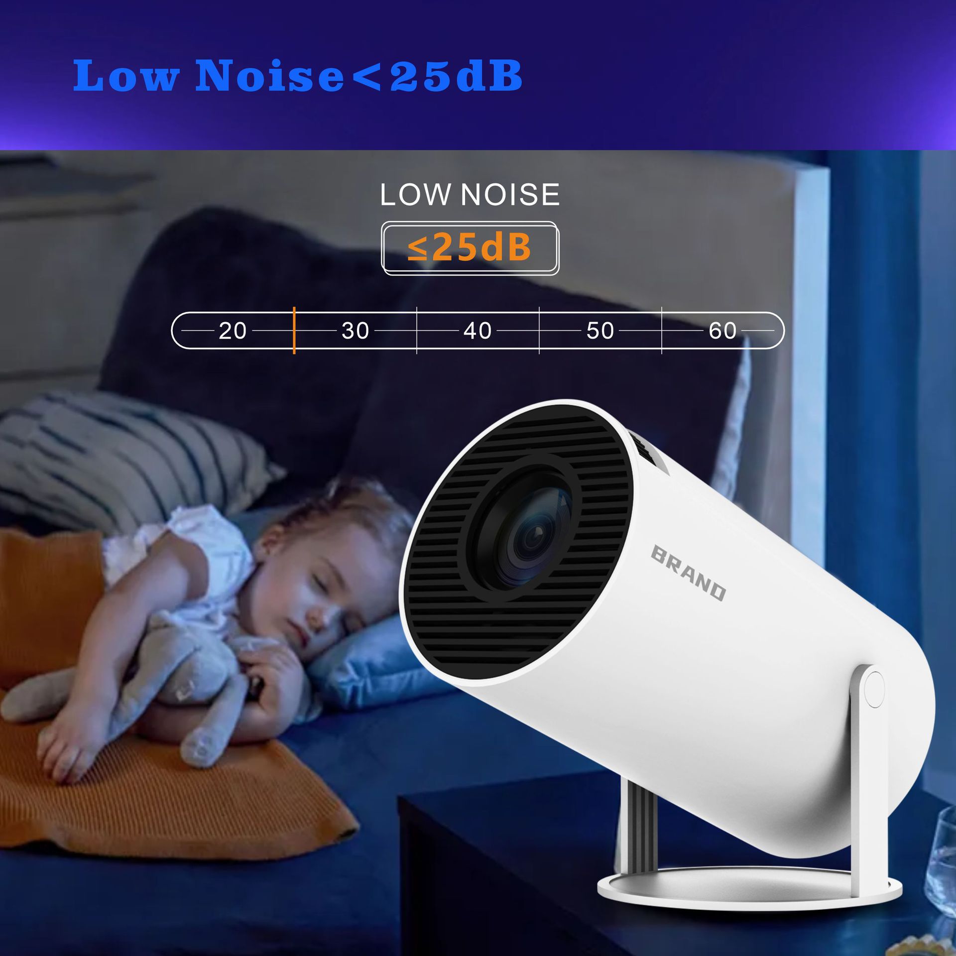 hy300pro projector home 4K portable LCD ultra-high-definition living room wall projection wireless screen factory wholesale price pic 10