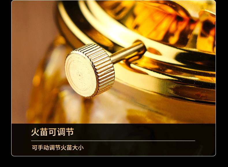 2025款大肚防风莲花琉璃灯佛前招财长明灯调光液体酥油灯具详情10