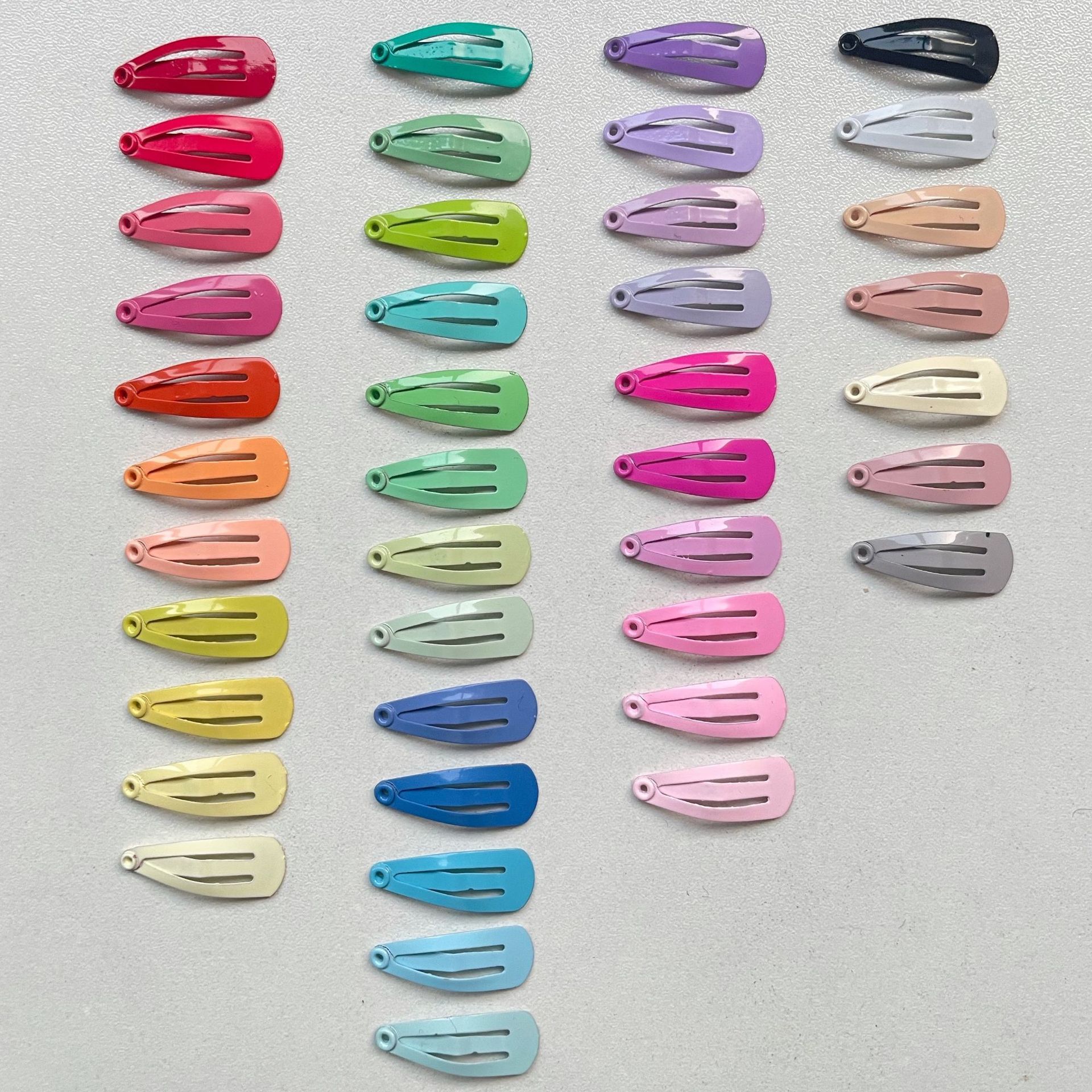 2cm colorful painted mini bb clip, water drop clip, small cloth ob11bjd, baby hair clip, pet hair clip pic 12