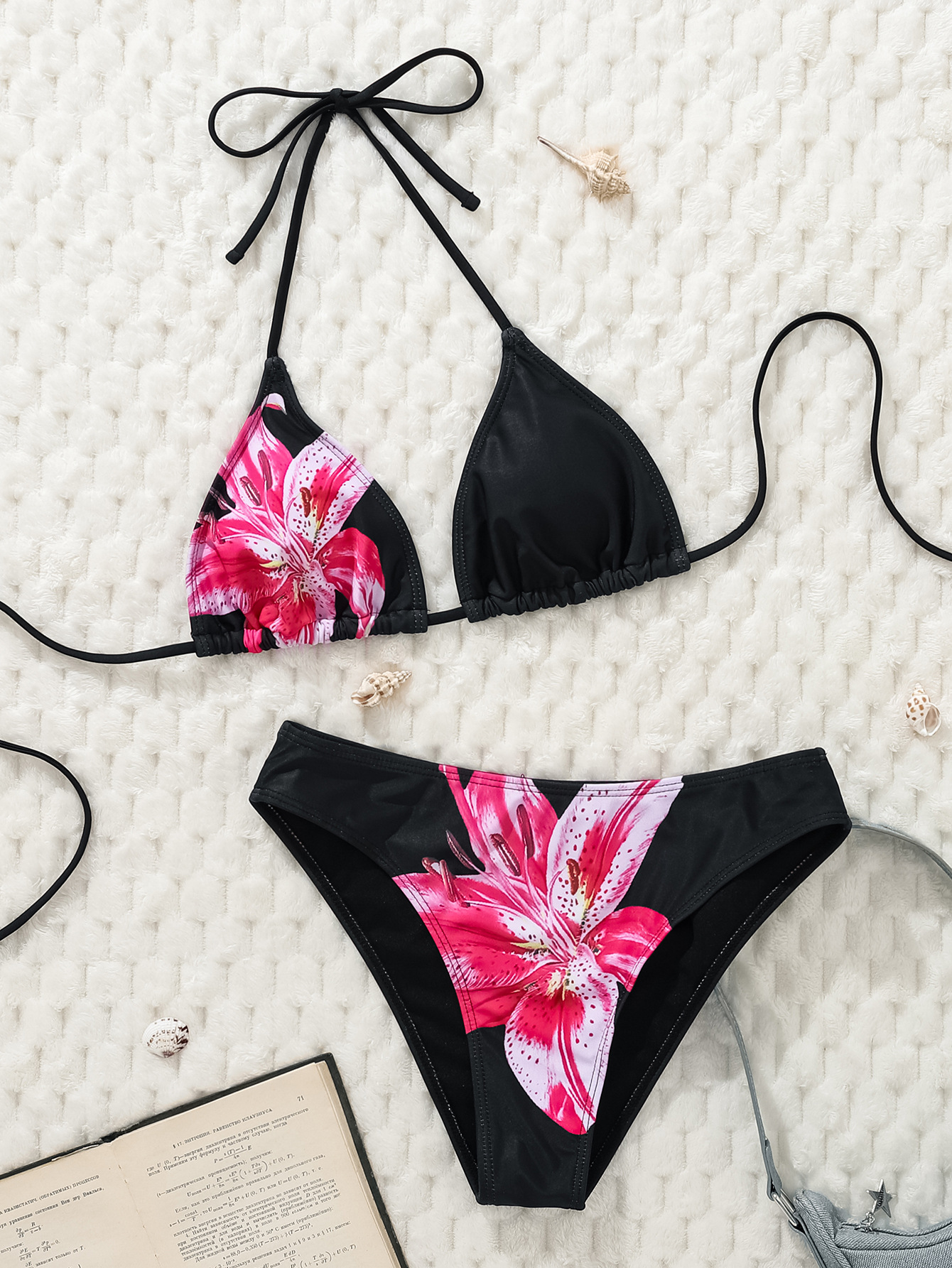 2026 New European and American cross-border bikini print leopard print strap triangular cup sexy bikini two-piece swimsuit for women pic 26
