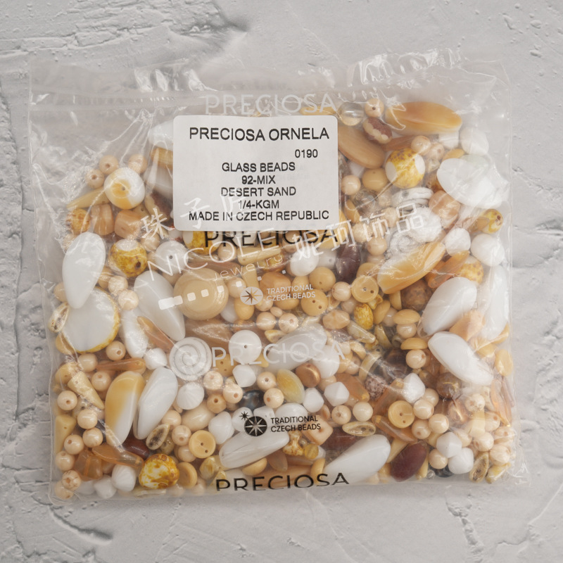 新款捷克玻璃珠preciosa多尺寸款式玻璃混珠多色系列250克装详情19