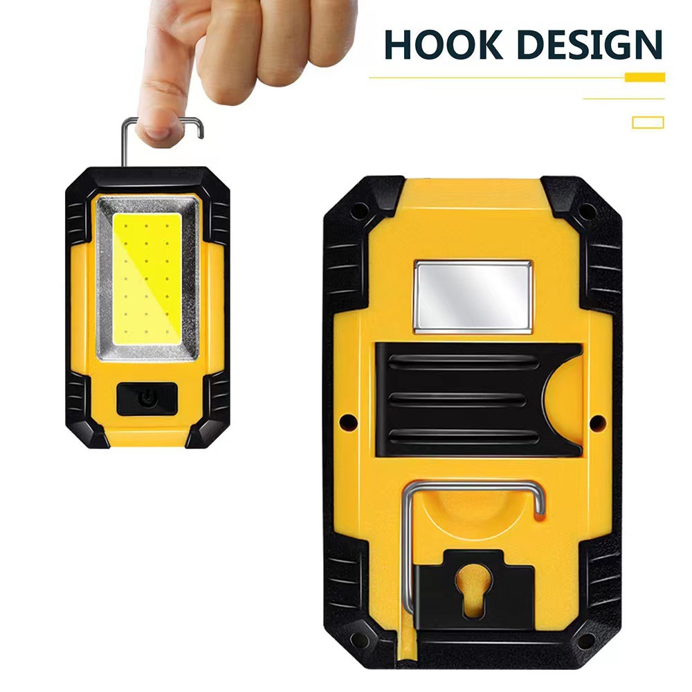 Cross-border led work lights, ultra-bright camping lights, COB auto repair lights, magnetic repair lights, flashlights, high-intensity camping lights pic 2