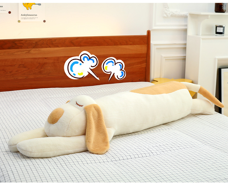 可爱趴趴狗长条抱枕毛绒玩具大号玩偶布娃娃床上睡觉枕头趴睡枕头详情31