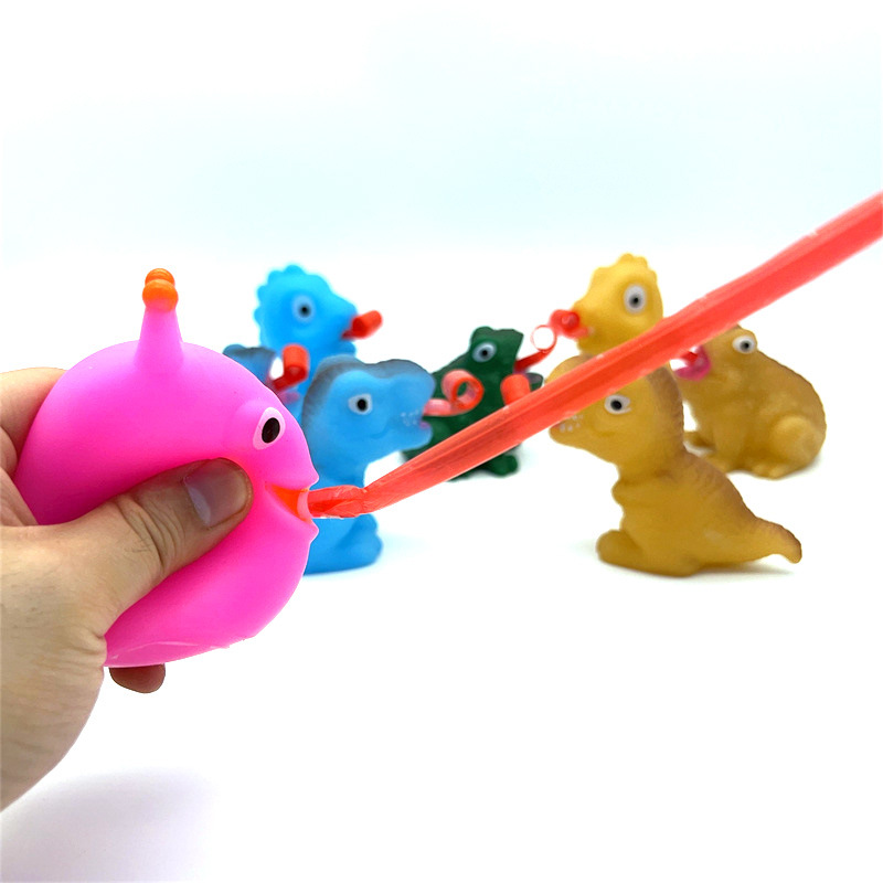 新款发哨声萌宠创意儿童抖音同款青蛙恐龙蛇回弹BB解压玩具吐舌头详情14