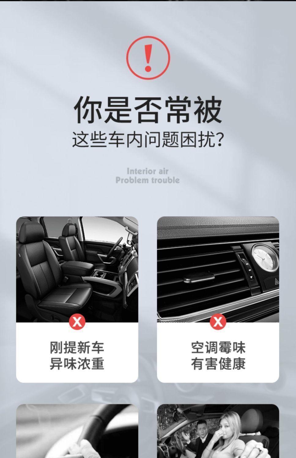 新款跨境车载挂绳香水瓶淡香香薰挂件汽车内饰用品详情4