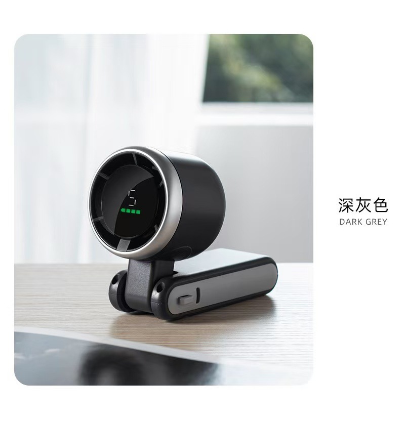 【新人】N607高速涡轮增压手持风扇数显迷你挂脖usb充电方便携详情19