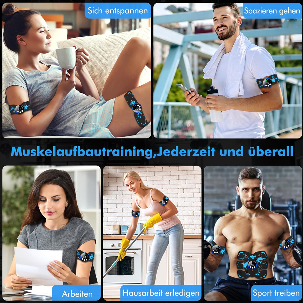 New EMS charging abdominal fitness device, abdominal training machine, home exercise fat-burning machine, lazy fitness equipment, abdominal muscle patches pic 6