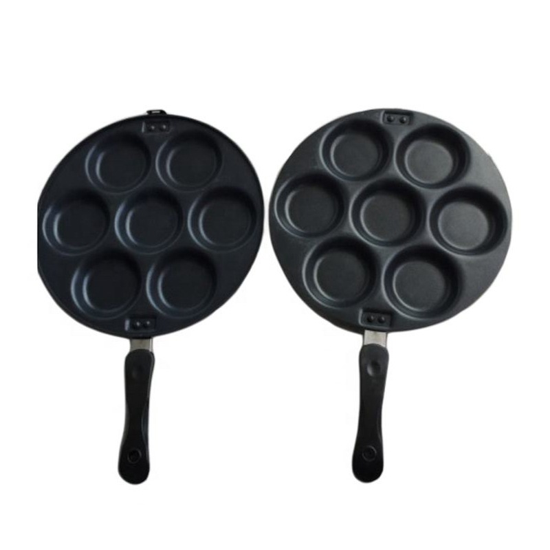 double face egg cake mould7孔圆双面不粘煎蛋锅蛋糕模烘焙模铝详情3