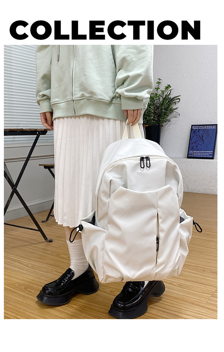 跨境新款双肩包大容量男女学生书包简约休闲短途出差商务电脑包详情49