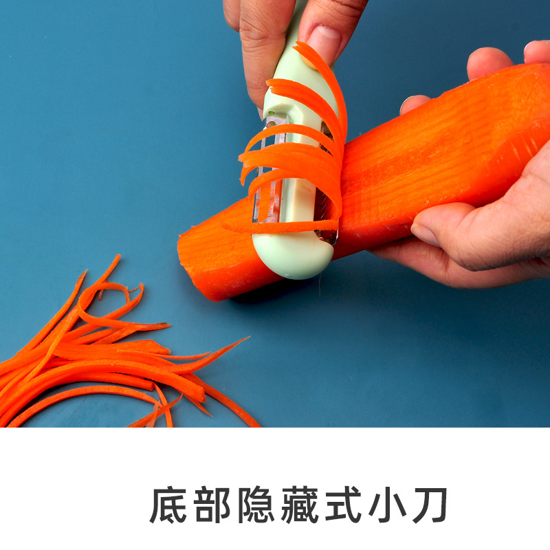 新款多功能三合一削皮刀便捷式家用削皮器瓜果刨水果刀刨丝器瓜刨详情6