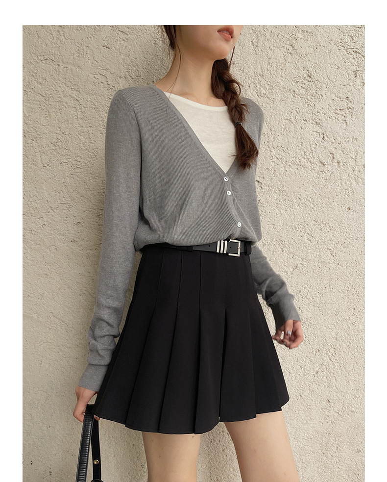 【主推 首尔私校百褶裙】高腰显瘦A字jk短裙女夏新款半身裙N127B详情27