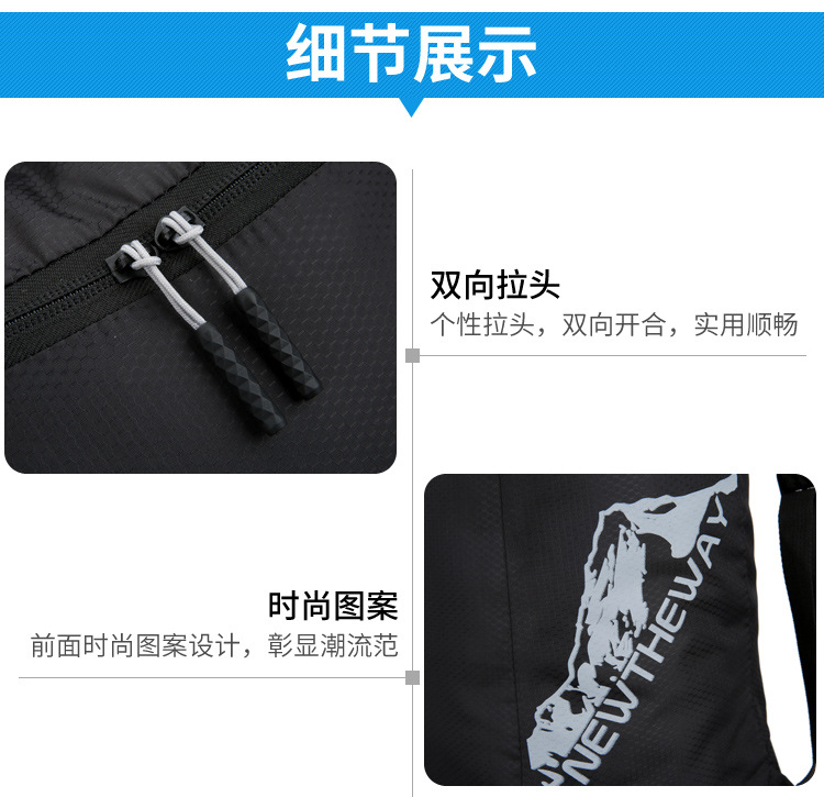 Wholesale of cross-border best-selling ultra-light skin bags, casual travel portable storage bags, and multi-functional foldable backpacks pic 34