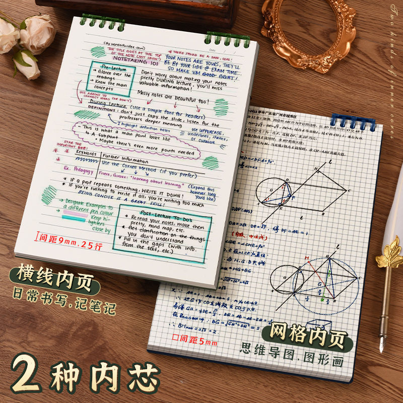 Upside-down loose-leaf notebook b5, detachable coil notebook, vertical flip notebook, diy notebook, student notepad pic 5