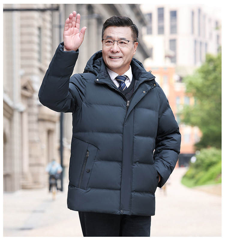 新品中老年人羽绒服男短款加厚2024冬装老年父亲爸爸鸭绒保暖外套详情20