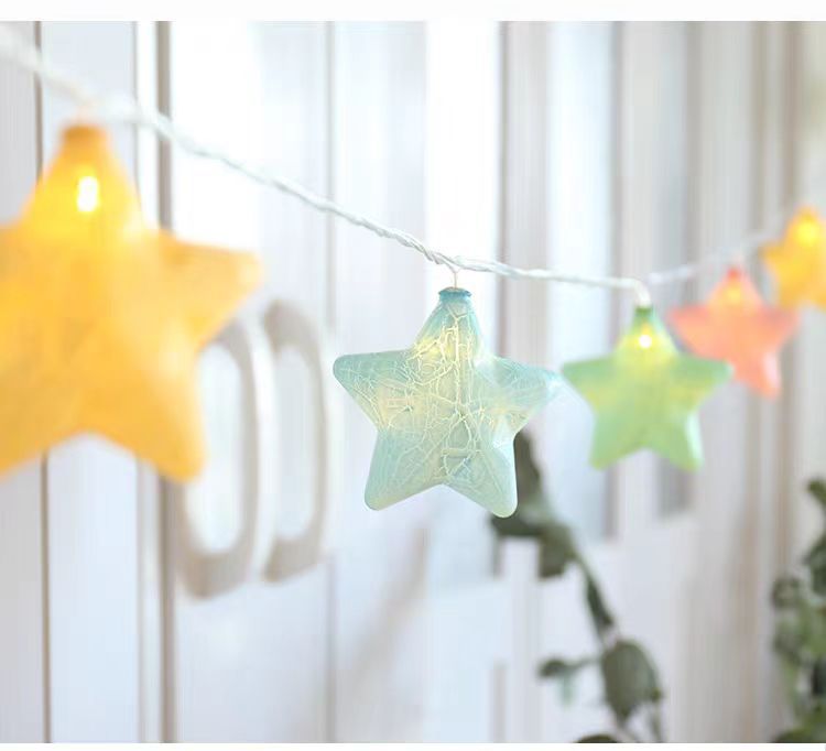 户外装饰彩灯闪灯串灯满天星串灯挂灯房间卧室生日场景布置星星灯详情12