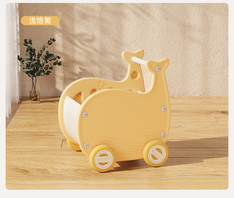 哈比树儿童购物车零食收纳箱置物柜宝宝玩具收纳整理柜家用手推车详情16