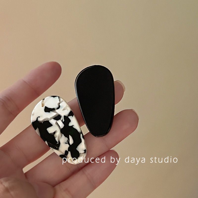 法式又日常 醋酸水滴发夹高级感小众设计气质复古发卡刘海边夹详情17