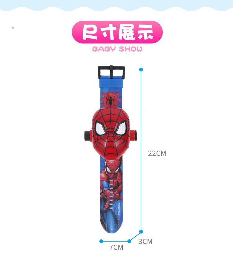 跨境卡通儿童电子手表翻盖投影奥特蜘蛛侠三丽鸥库洛米礼品玩具详情25