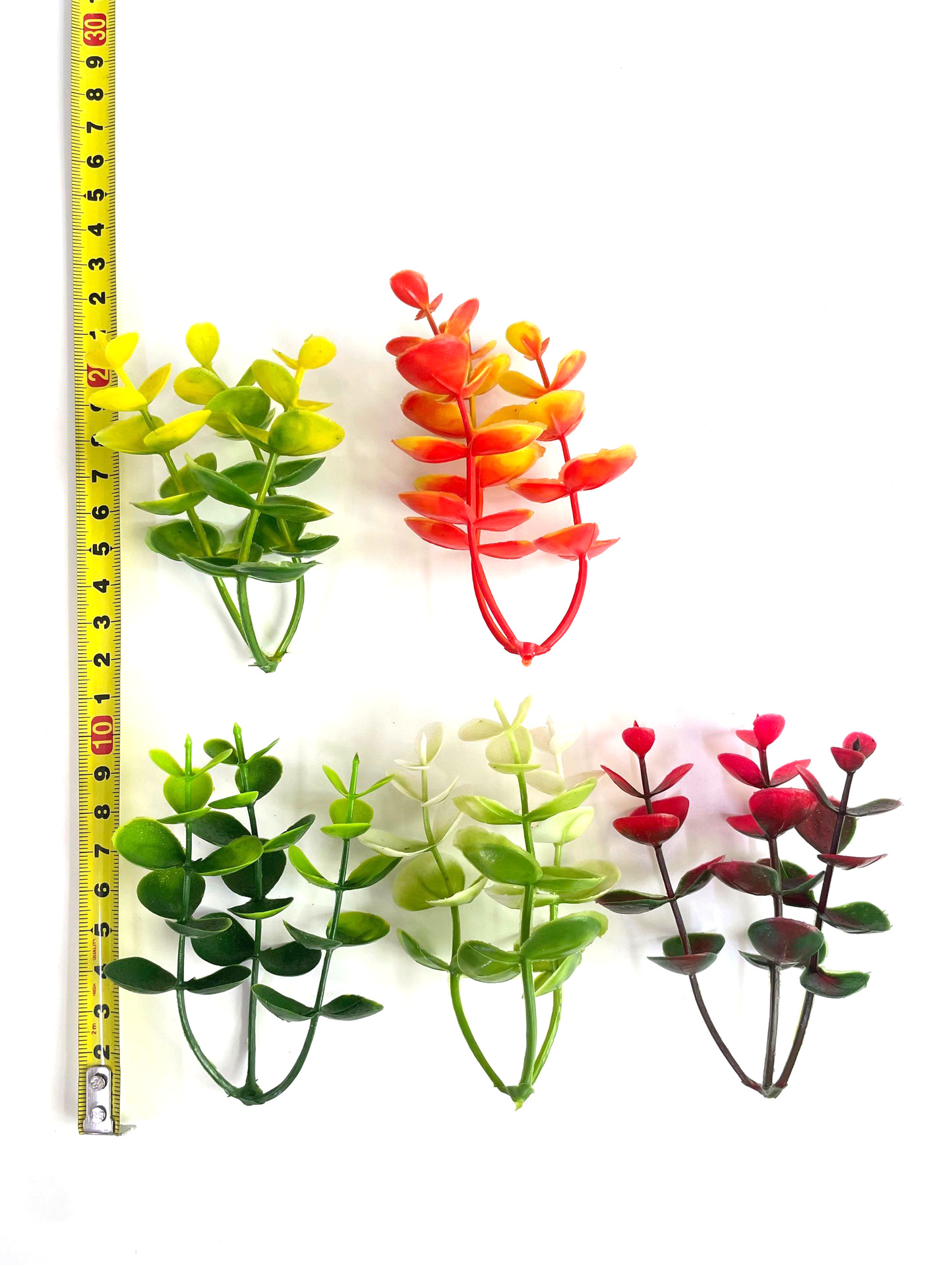 厂家批发仿真尤加利金钱草桉树叶绿植塑料水草假花配件办公园艺装饰详情16