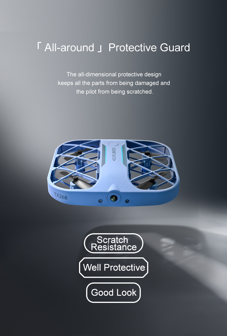 Cross-border mini bestseller Mini Quadcopter drone 8K grid pocket aircraft remote control plane pic 6