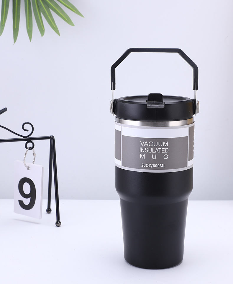 跨境简约大容量双层冰霸杯便携提手耐高温吸管杯汽车杯水杯保温杯详情13