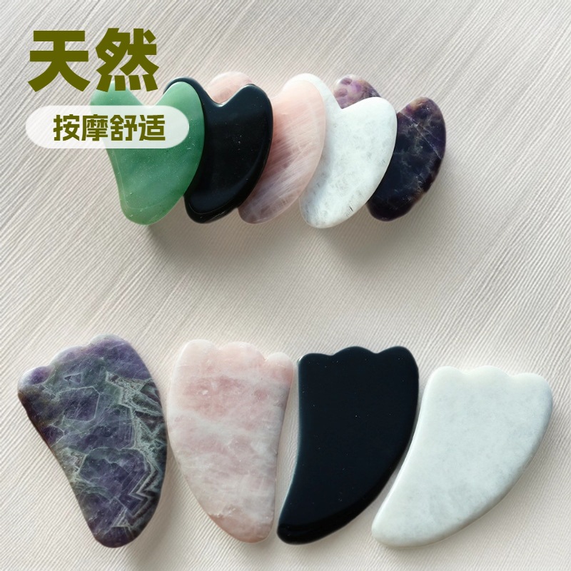 工厂直销紫水晶玉石滚轮按摩器专用脸部刮痧按摩美容棒美容院推拿馆用详情8