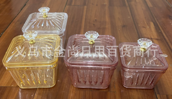 Vertical large and small plastic sugar jars, kitchen sugar POTS, home storage boxes, tea snacks, candies, inventory, heart plates, snacks pic 3